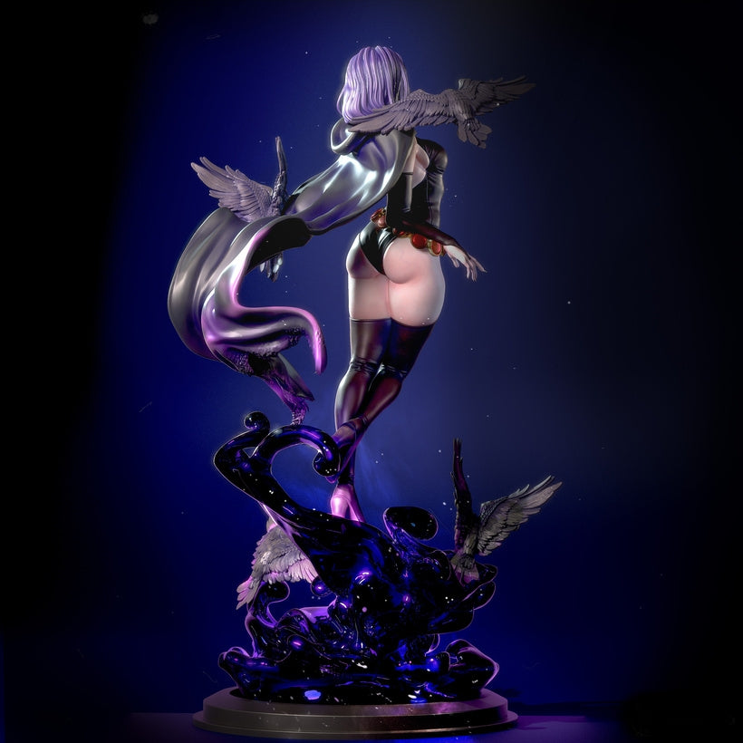Raven Sculpture (75mm to 500mm) - Unassembled/Unpainted/3D Print