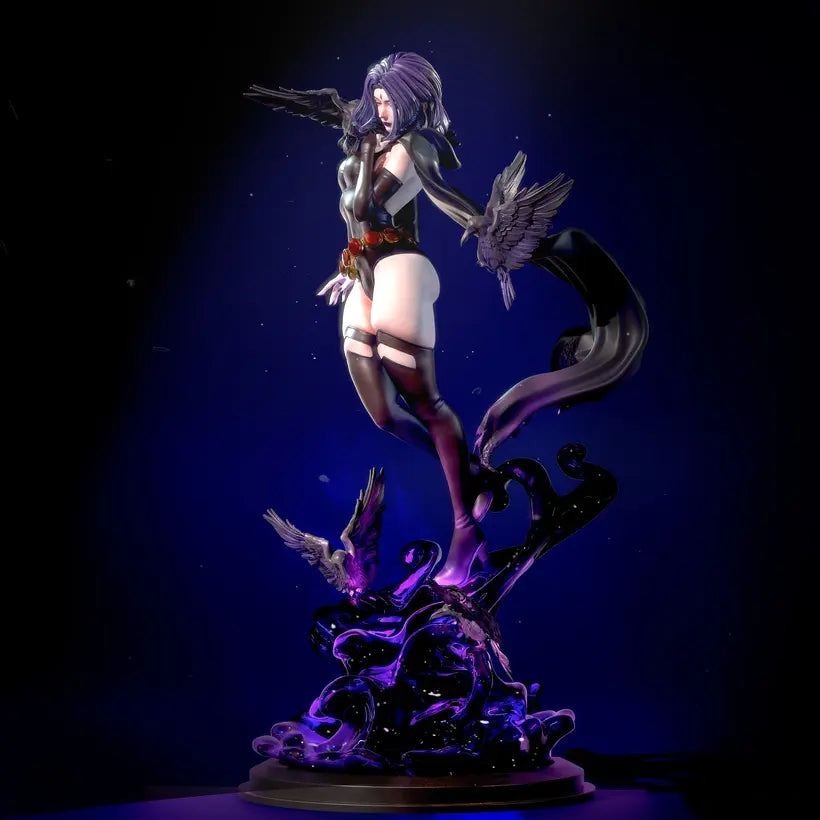Raven Sculpture (75mm to 500mm) - Unassembled/Unpainted/3D Print