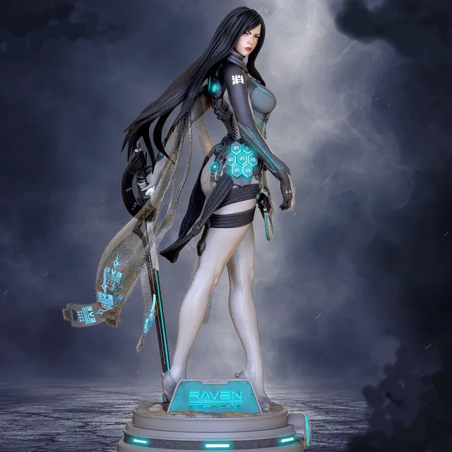 Raven Sculpture (75mm to 500mm) - Unassembled/Unpainted/3D Print