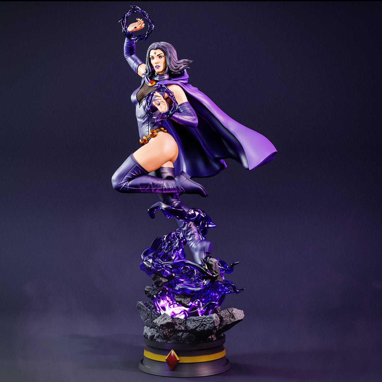 Raven SFW/NSFW Sculpture (75mm to 500mm) Teen Titans - Unassembled/Unpainted/3D Print