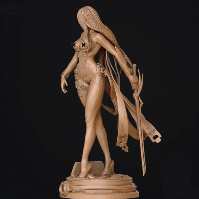 Raven NSFW Sculpture (75mm to 500mm) - Unassembled/Unpainted/3D Print