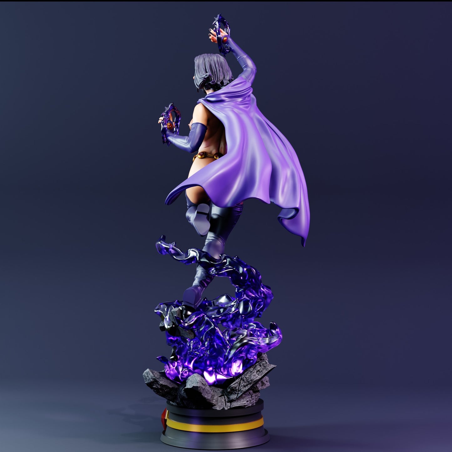 Raven SFW/NSFW Sculpture (75mm to 500mm) Teen Titans - Unassembled/Unpainted/3D Print