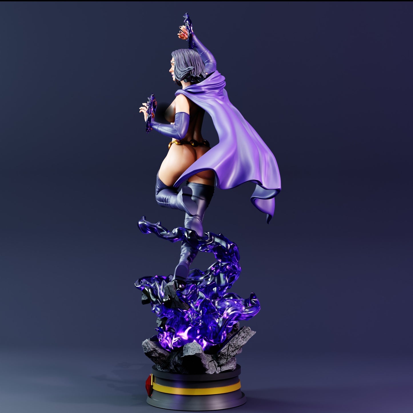 Raven SFW/NSFW Sculpture (75mm to 500mm) Teen Titans - Unassembled/Unpainted/3D Print