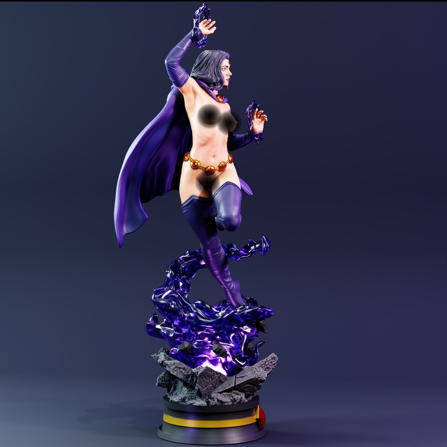 Raven SFW/NSFW Sculpture (75mm to 500mm) Teen Titans - Unassembled/Unpainted/3D Print