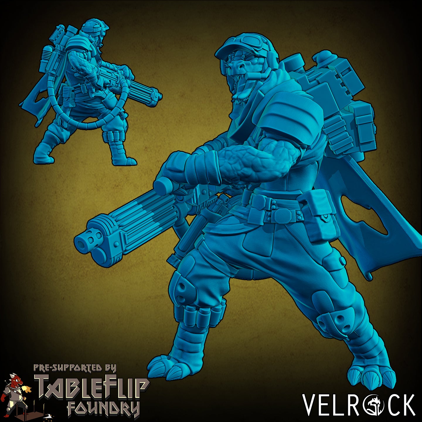 Rebel Mercenaries - by Verlock - Tabletop RPG Miniature - Roleplaying 3D Printed Fantasy Mini