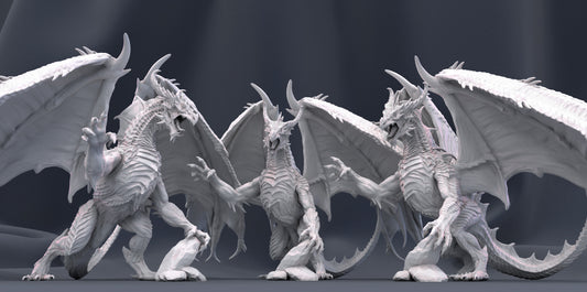 Red Dragon - by Mini Monster Mayhem- Tabletop RPG Miniature - Roleplaying 3D Printed Fantasy Mini