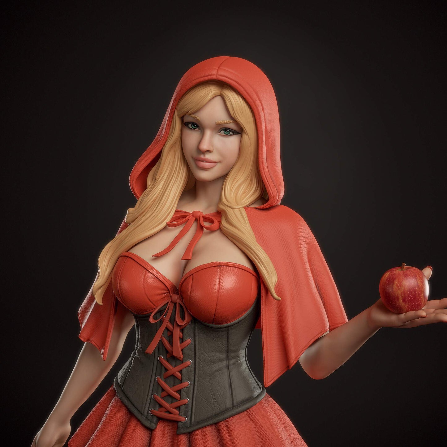 Red Riding Hood Sculpture (75mm to 500mm) - Unassembled/Unpainted/3D Print