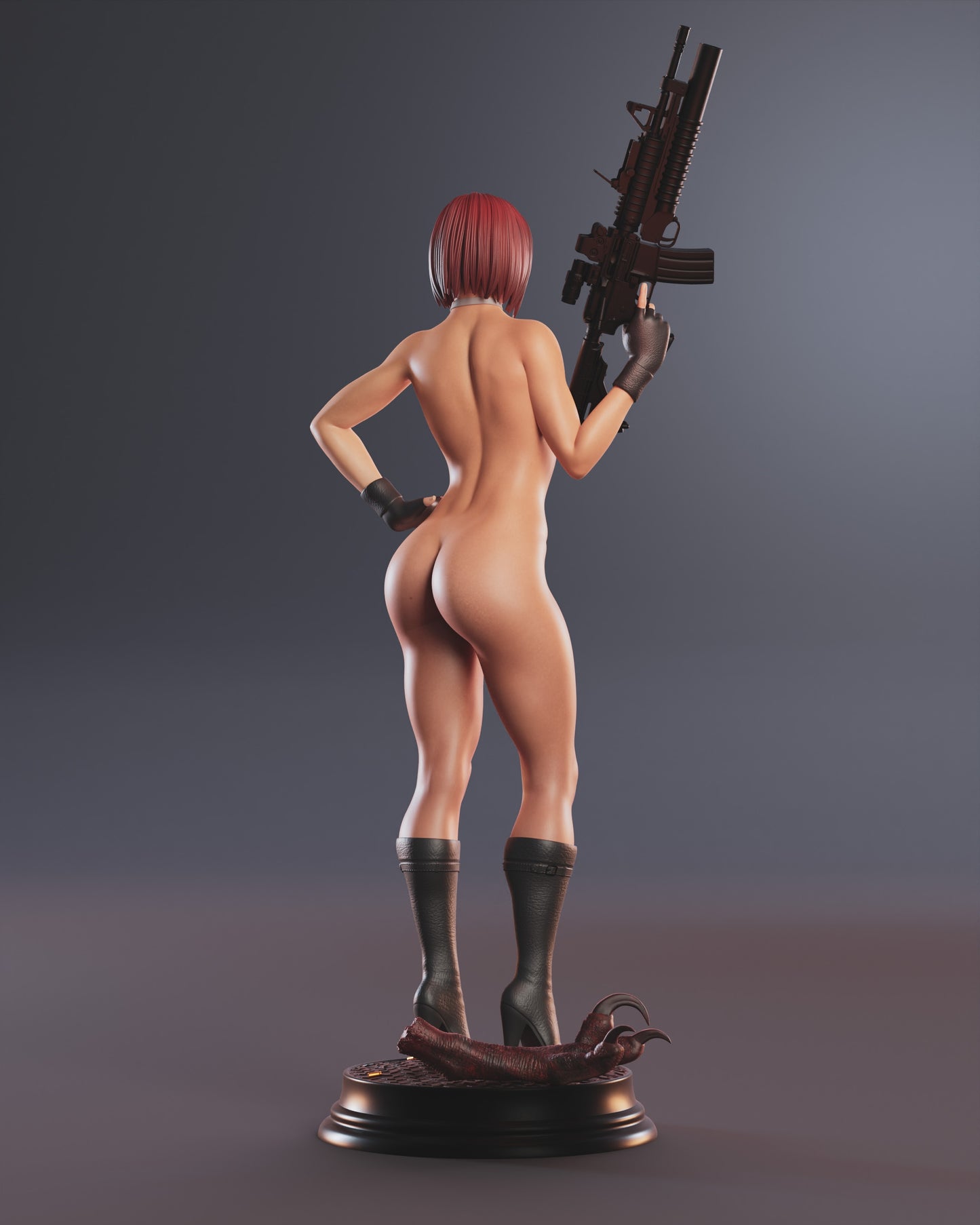 Regina NSFW Sculpture (75mm to 500mm) - Unassembled/Unpainted/3D Print