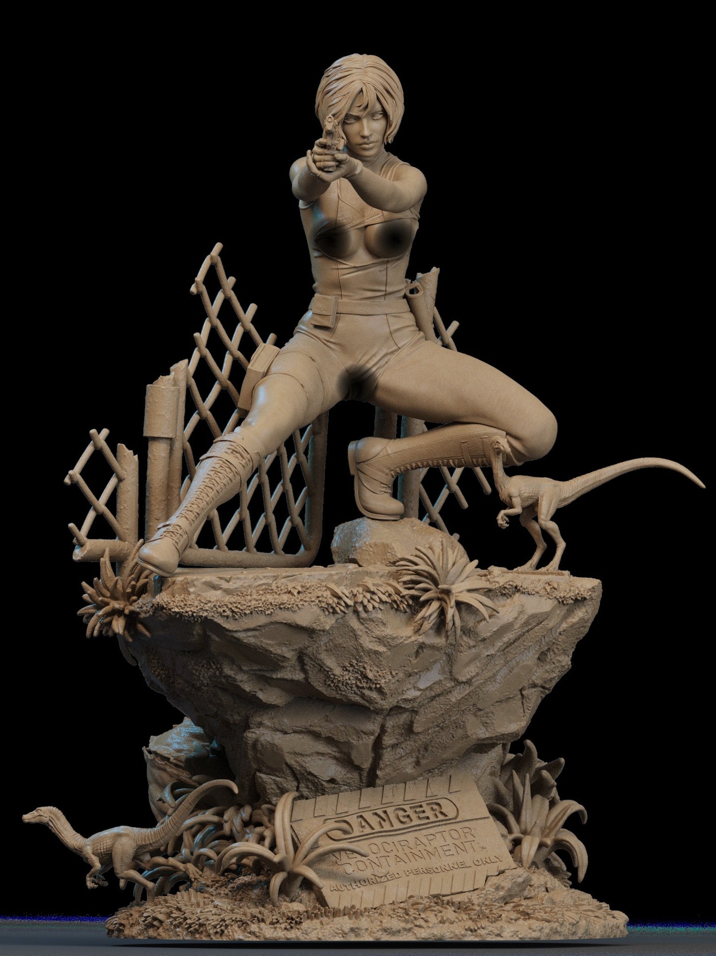 Regina NSFW Sculpture (75mm to 500mm) - Unassembled/Unpainted/3D Print