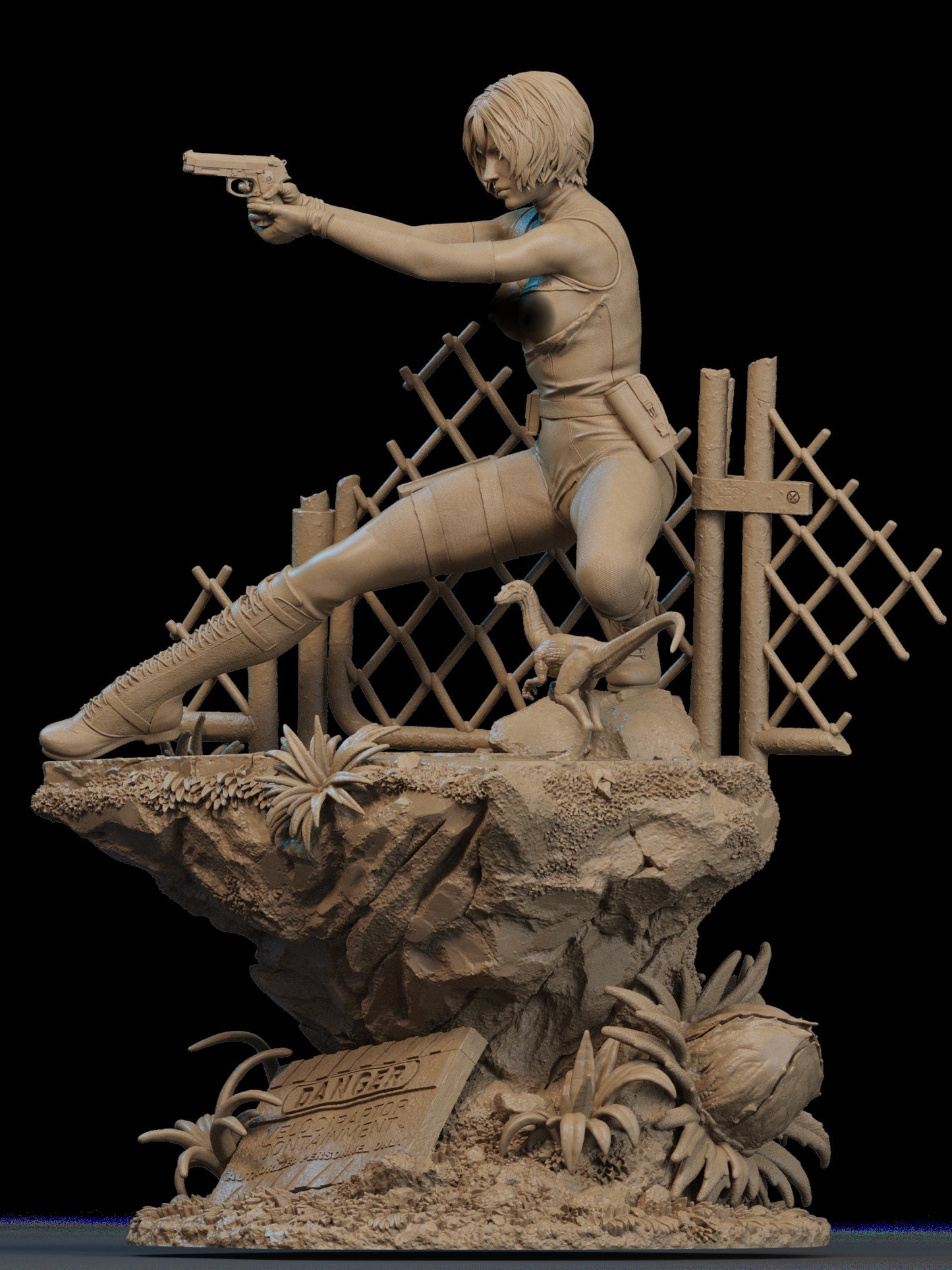 Regina NSFW Sculpture (75mm to 500mm) - Unassembled/Unpainted/3D Print