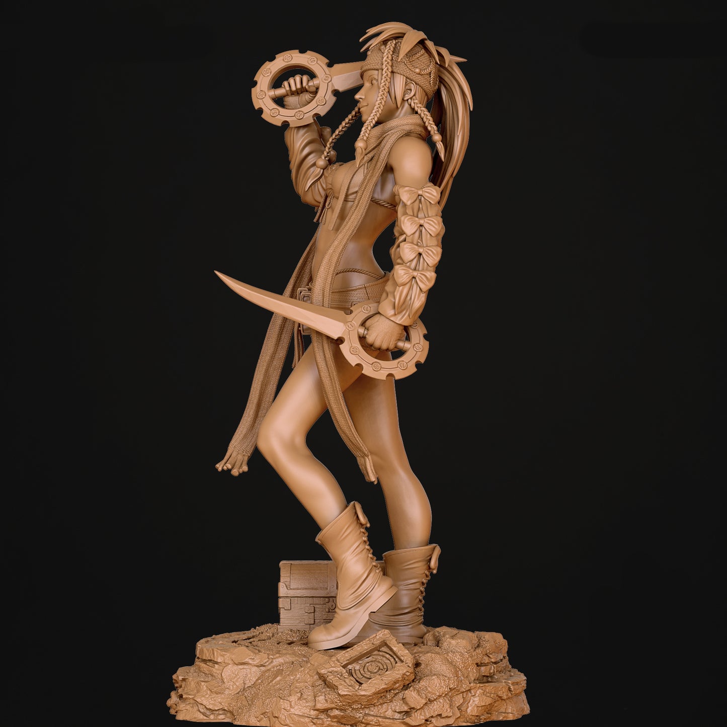 Rikku Sculpture (75mm to 500mm) - Unassembled/Unpainted/3D Print