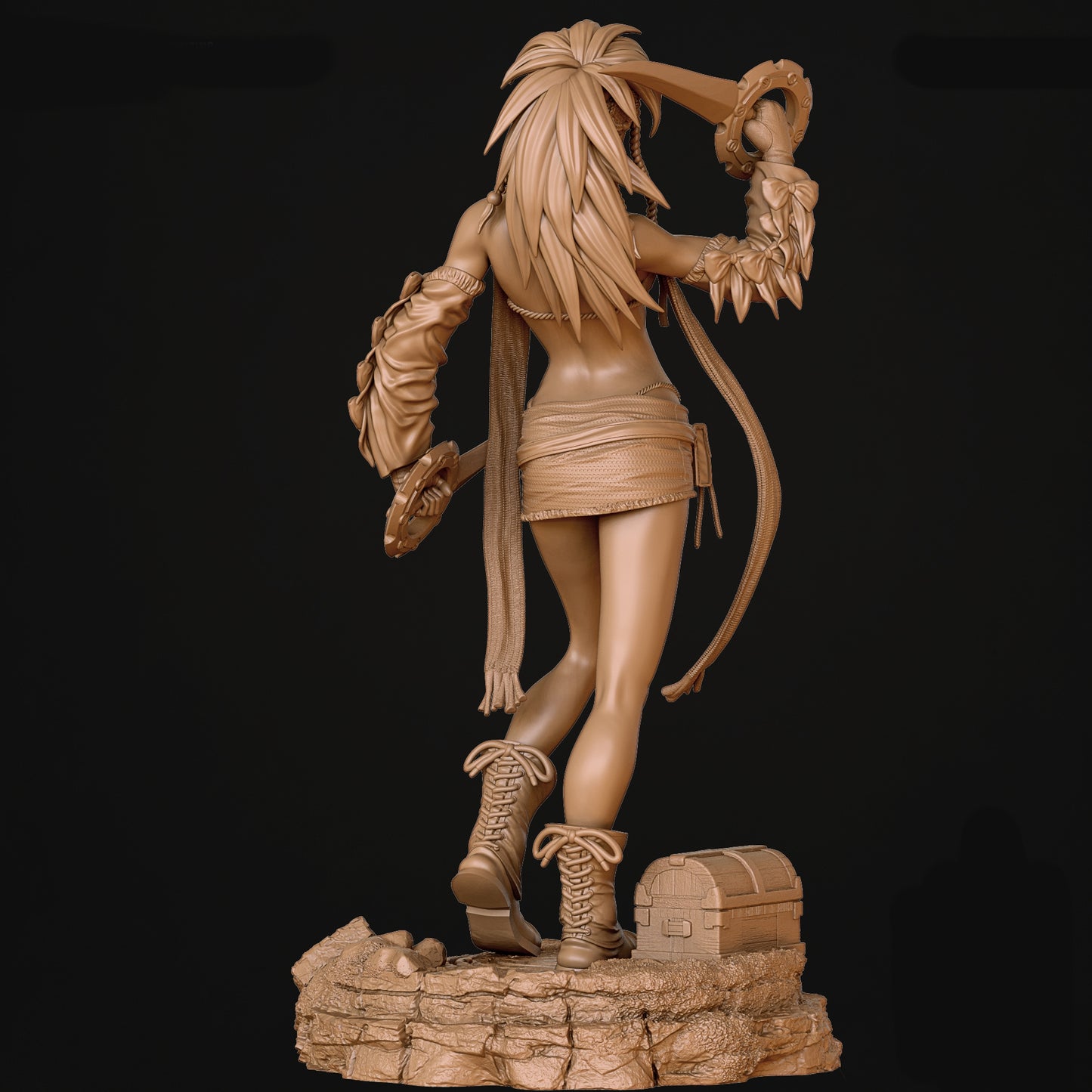 Rikku Sculpture (75mm to 500mm) - Unassembled/Unpainted/3D Print