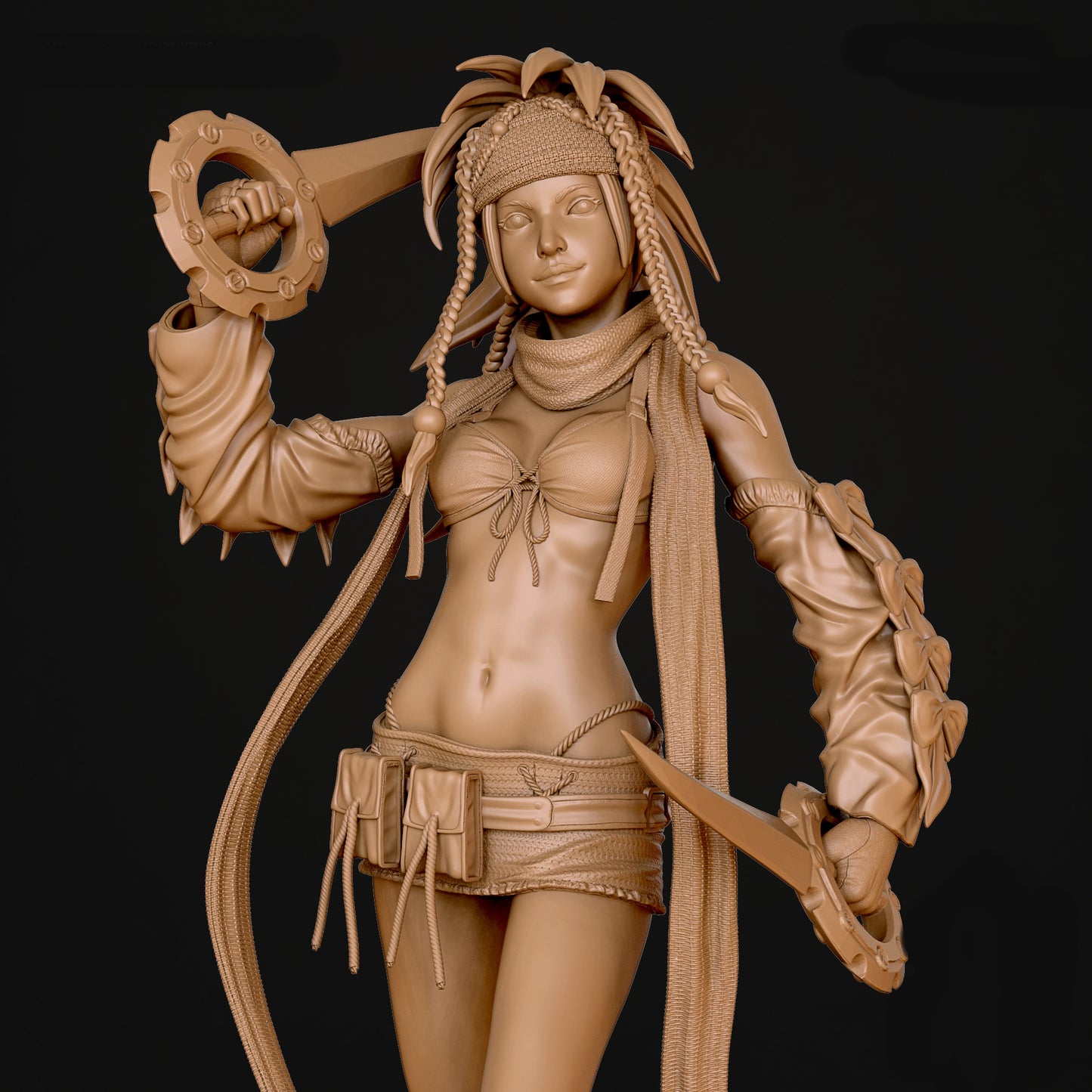 Rikku Sculpture (75mm to 500mm) - Unassembled/Unpainted/3D Print