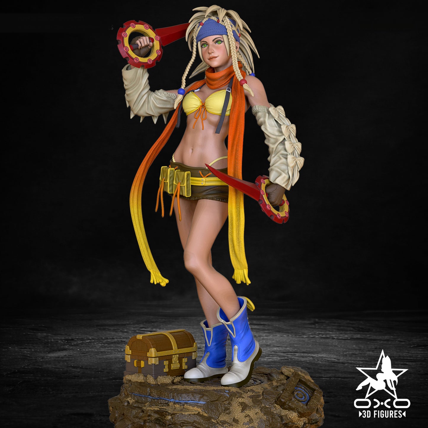 Rikku Sculpture (75mm to 500mm) - Unassembled/Unpainted/3D Print