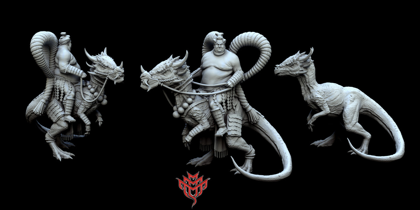 Rollo and Bane Pose 1 - by Mini Monster Mayhem- Tabletop RPG Miniature - Roleplaying 3D Printed Fantasy Mini