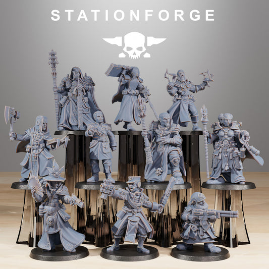 RoyalGuard Elites- Compatible with Warhammer 40K - by Station Forge - Tabletop RPG Miniature - Roleplaying 3D Printed Fantasy Mini