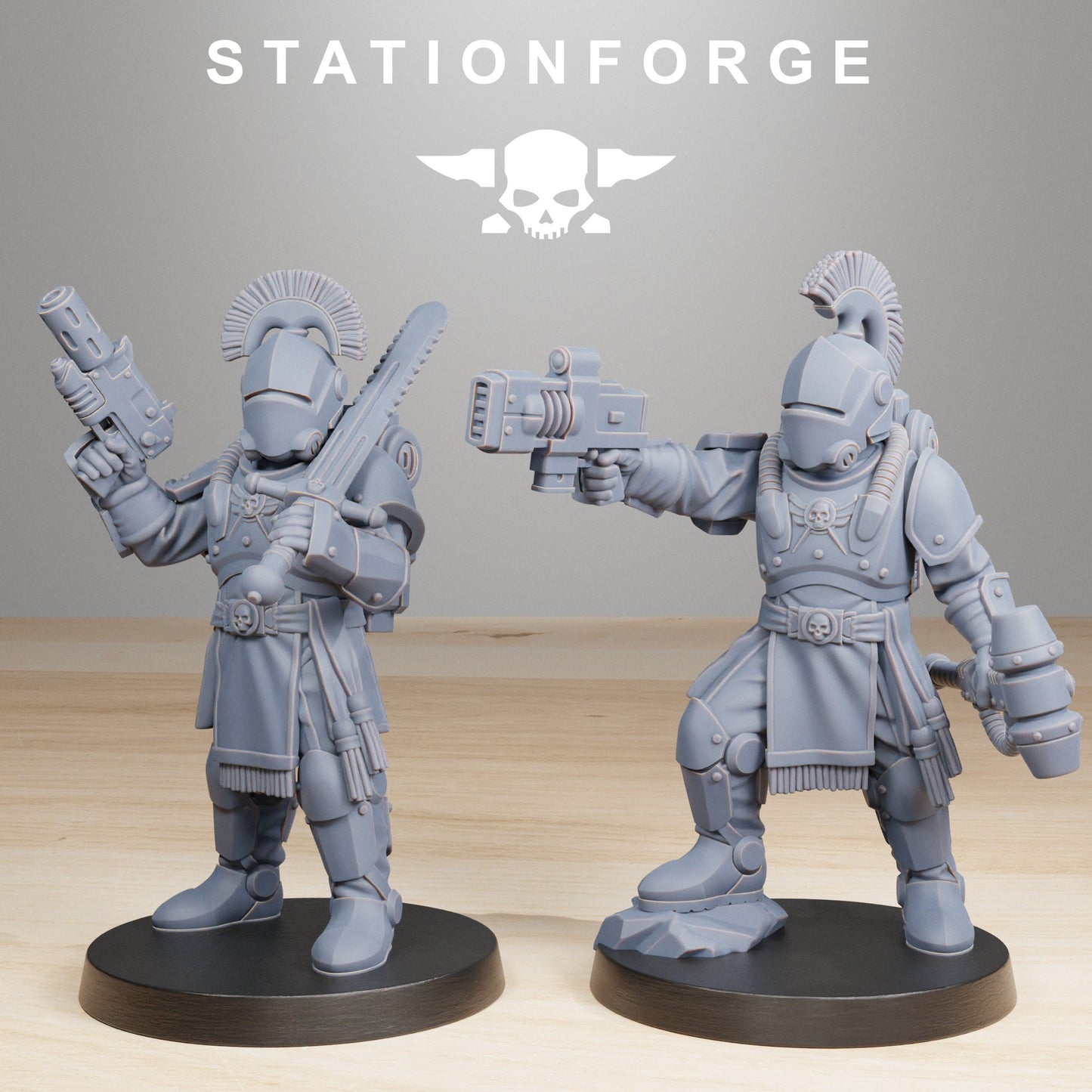 RoyalGuard Infantry 2 - Compatible with Warhammer 40K - by Station Forge - Tabletop RPG Miniature - Roleplaying 3D Printed Fantasy Mini