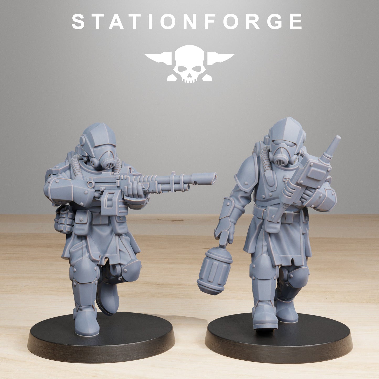 RoyalGuard Infantry 2 - Compatible with Warhammer 40K - by Station Forge - Tabletop RPG Miniature - Roleplaying 3D Printed Fantasy Mini