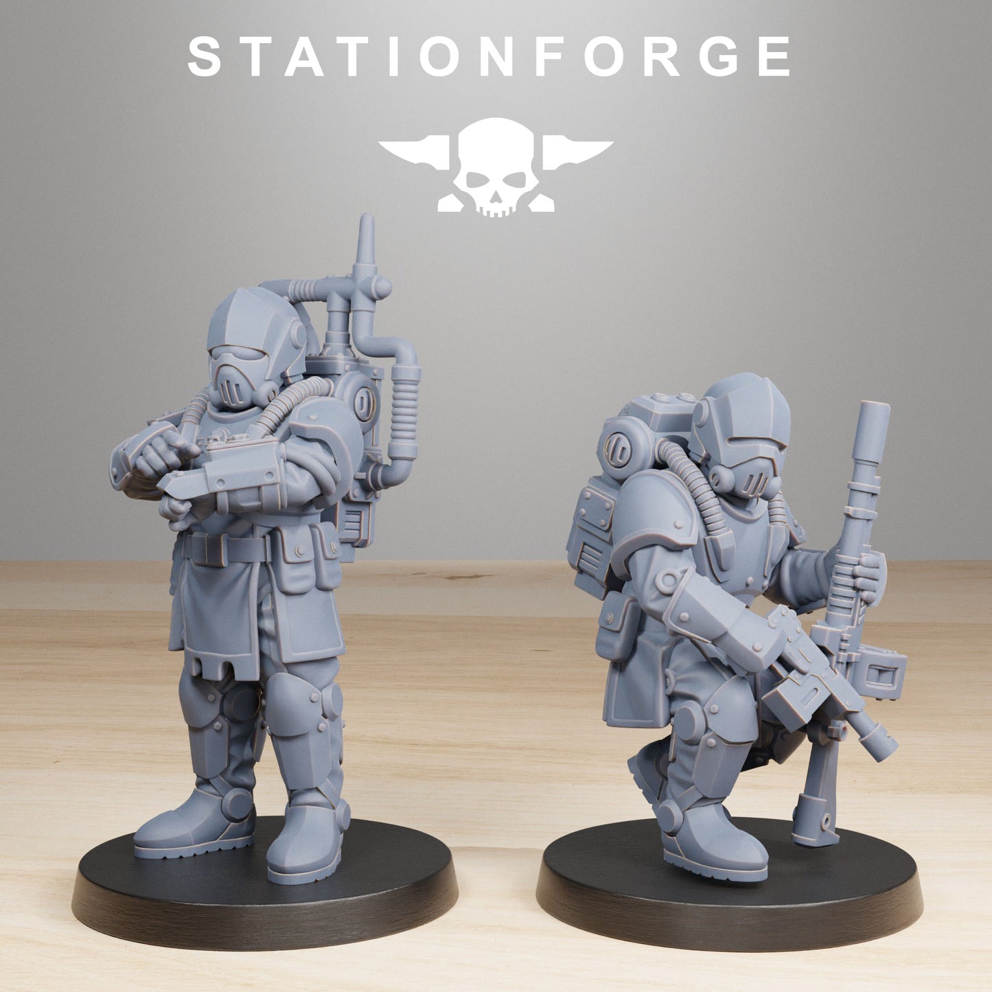 RoyalGuard Infantry 2 - Compatible with Warhammer 40K - by Station Forge - Tabletop RPG Miniature - Roleplaying 3D Printed Fantasy Mini