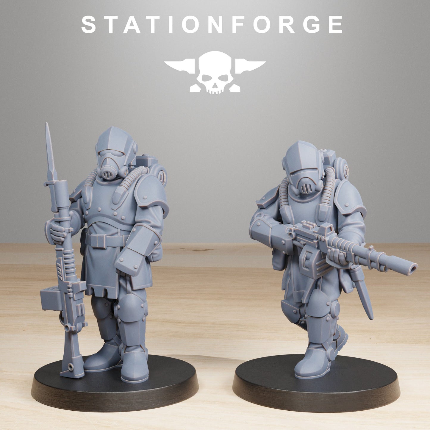 RoyalGuard Infantry 2 - Compatible with Warhammer 40K - by Station Forge - Tabletop RPG Miniature - Roleplaying 3D Printed Fantasy Mini