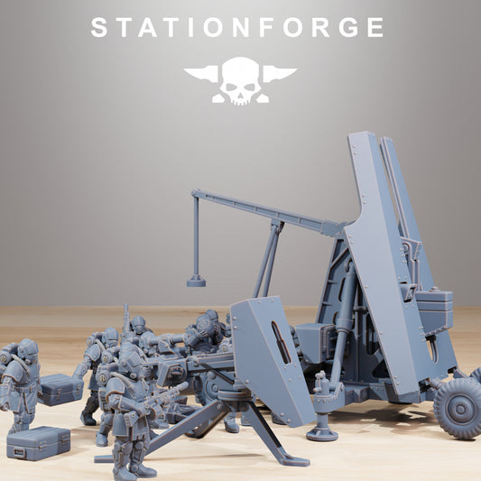 RoyalGuard Support Systems - Compatible with Warhammer 40K - by Station Forge - Tabletop RPG Miniature - Roleplaying 3D Printed Fantasy Mini