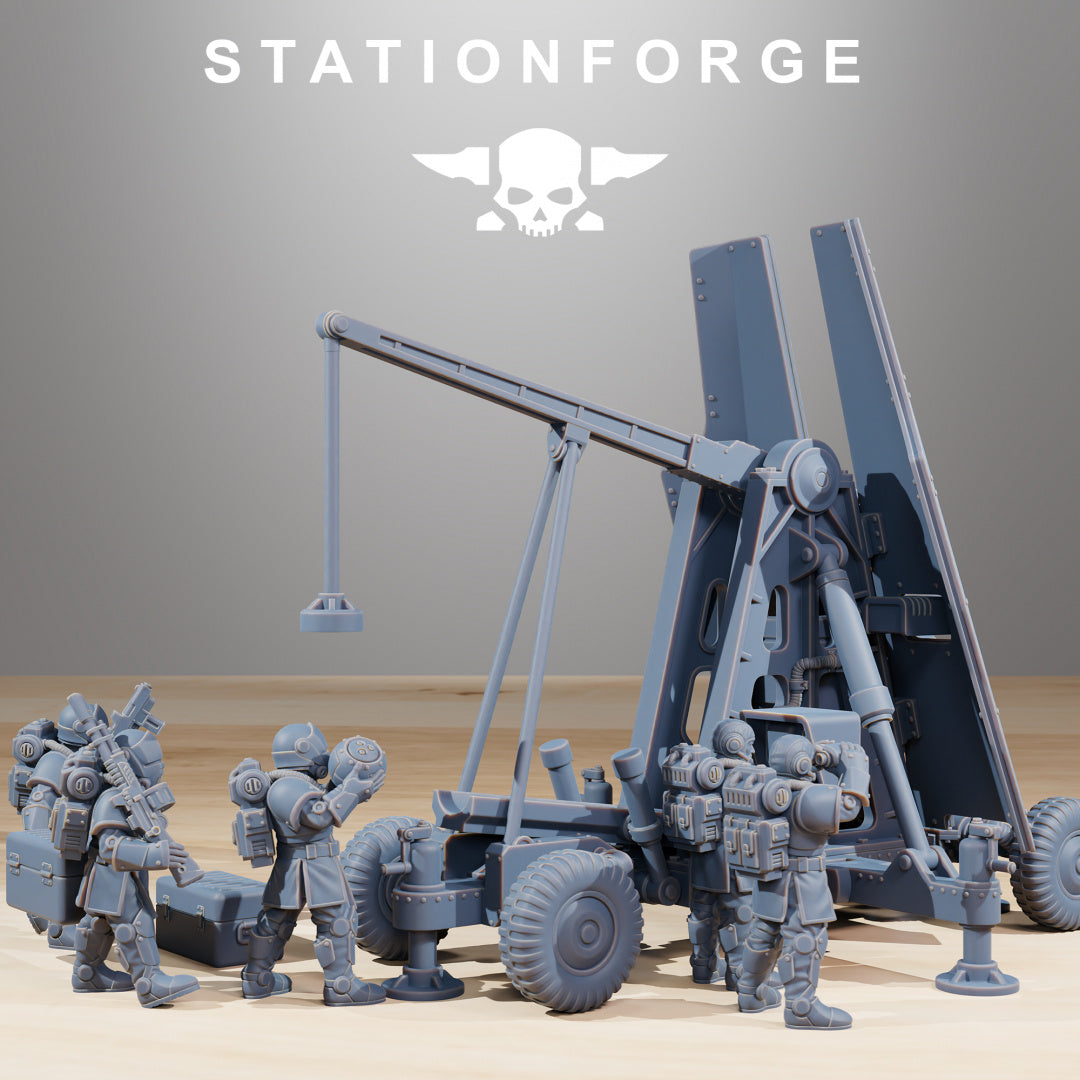 RoyalGuard Support Systems - Compatible with Warhammer 40K - by Station Forge - Tabletop RPG Miniature - Roleplaying 3D Printed Fantasy Mini