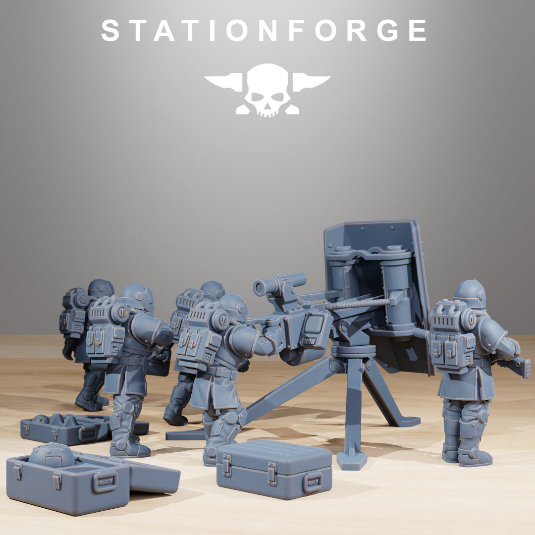 RoyalGuard Support Systems - Compatible with Warhammer 40K - by Station Forge - Tabletop RPG Miniature - Roleplaying 3D Printed Fantasy Mini