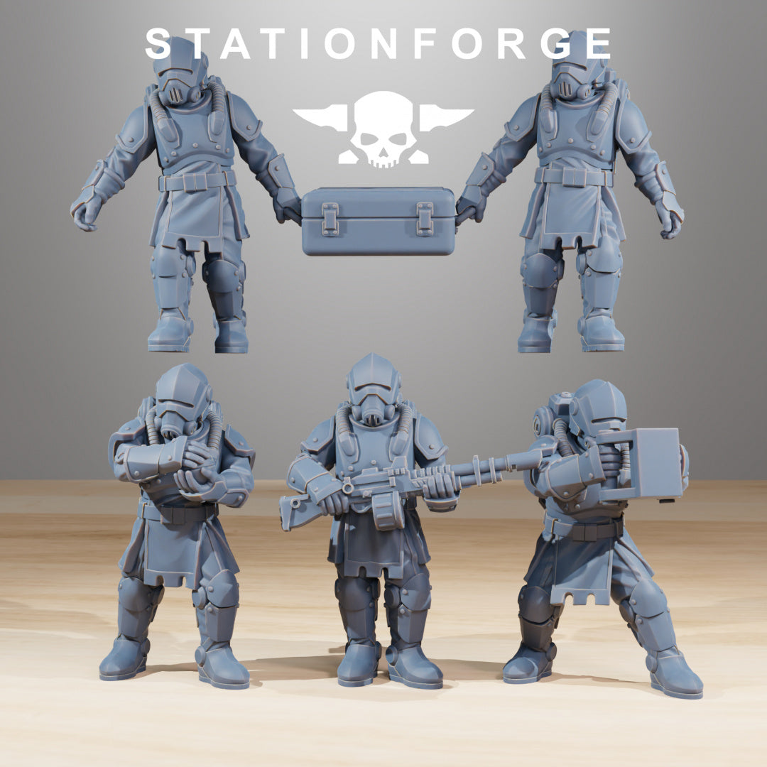 RoyalGuard Support Systems - Compatible with Warhammer 40K - by Station Forge - Tabletop RPG Miniature - Roleplaying 3D Printed Fantasy Mini