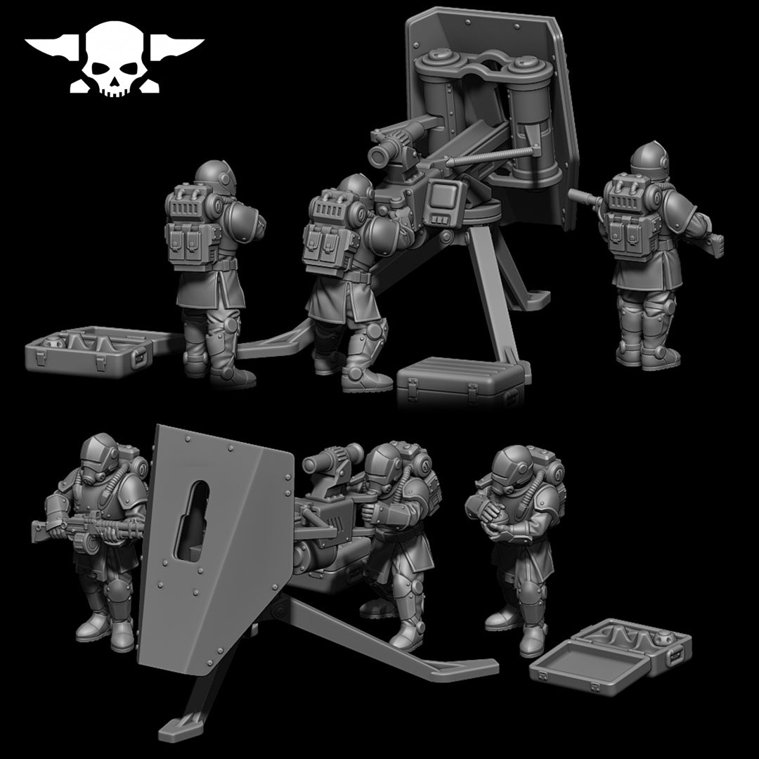 RoyalGuard Support Systems - Compatible with Warhammer 40K - by Station Forge - Tabletop RPG Miniature - Roleplaying 3D Printed Fantasy Mini