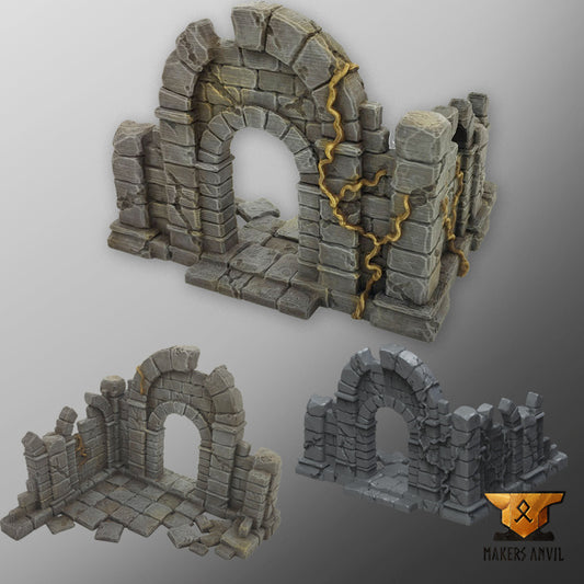 Ruined noble house - Terrain - by Makers Anvil - Tabletop RPG Miniature - Roleplaying 3D Printed Fantasy Mini