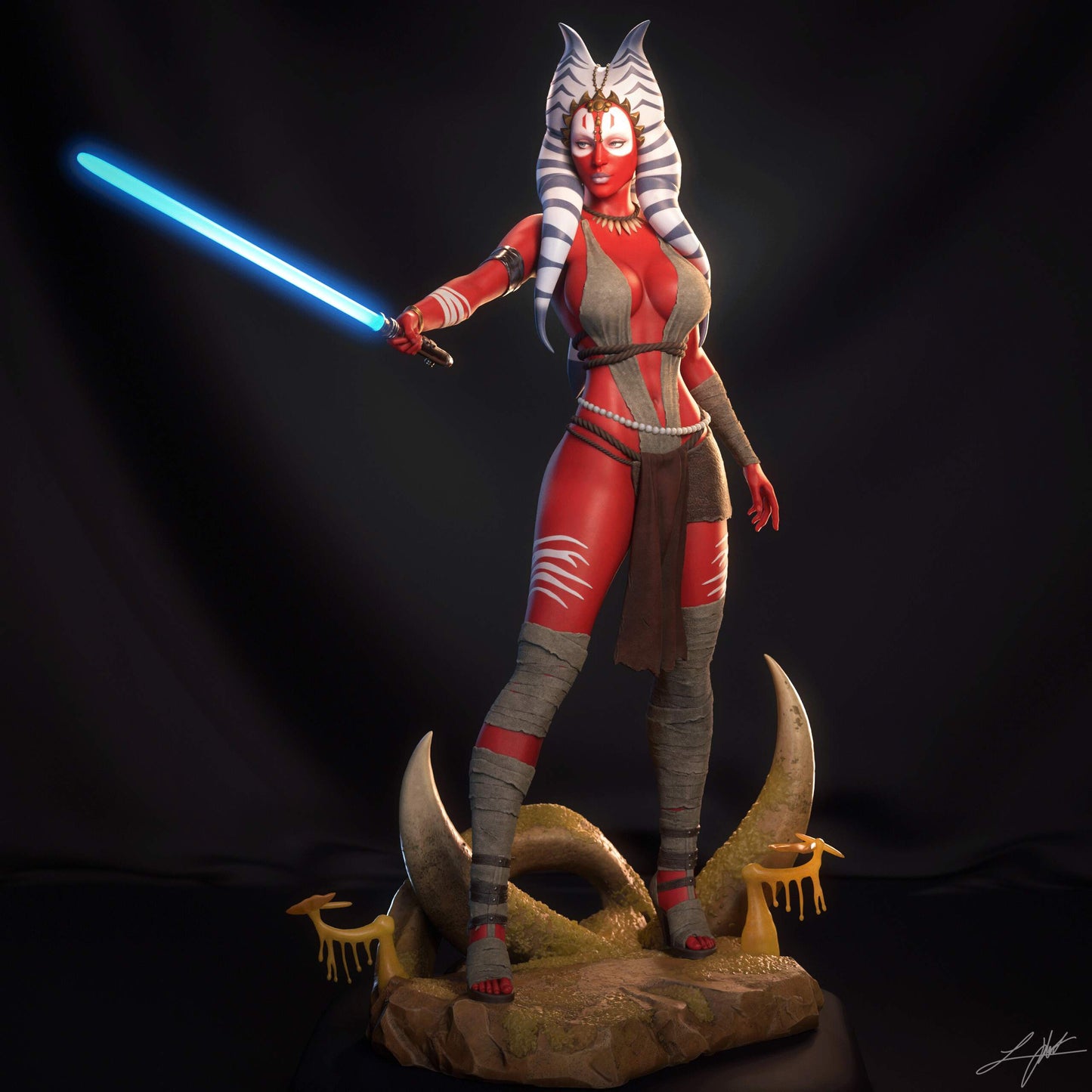 Star Wars - Shaak ti Sculpture