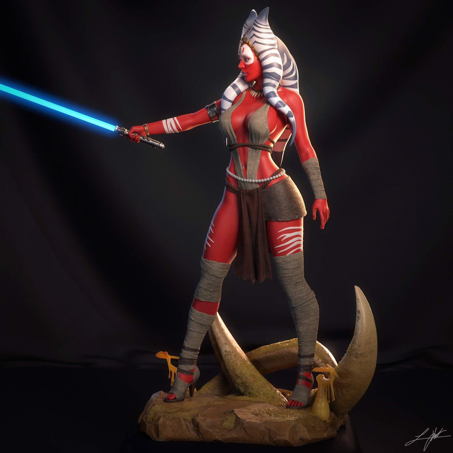 Star Wars - Shaak ti Sculpture
