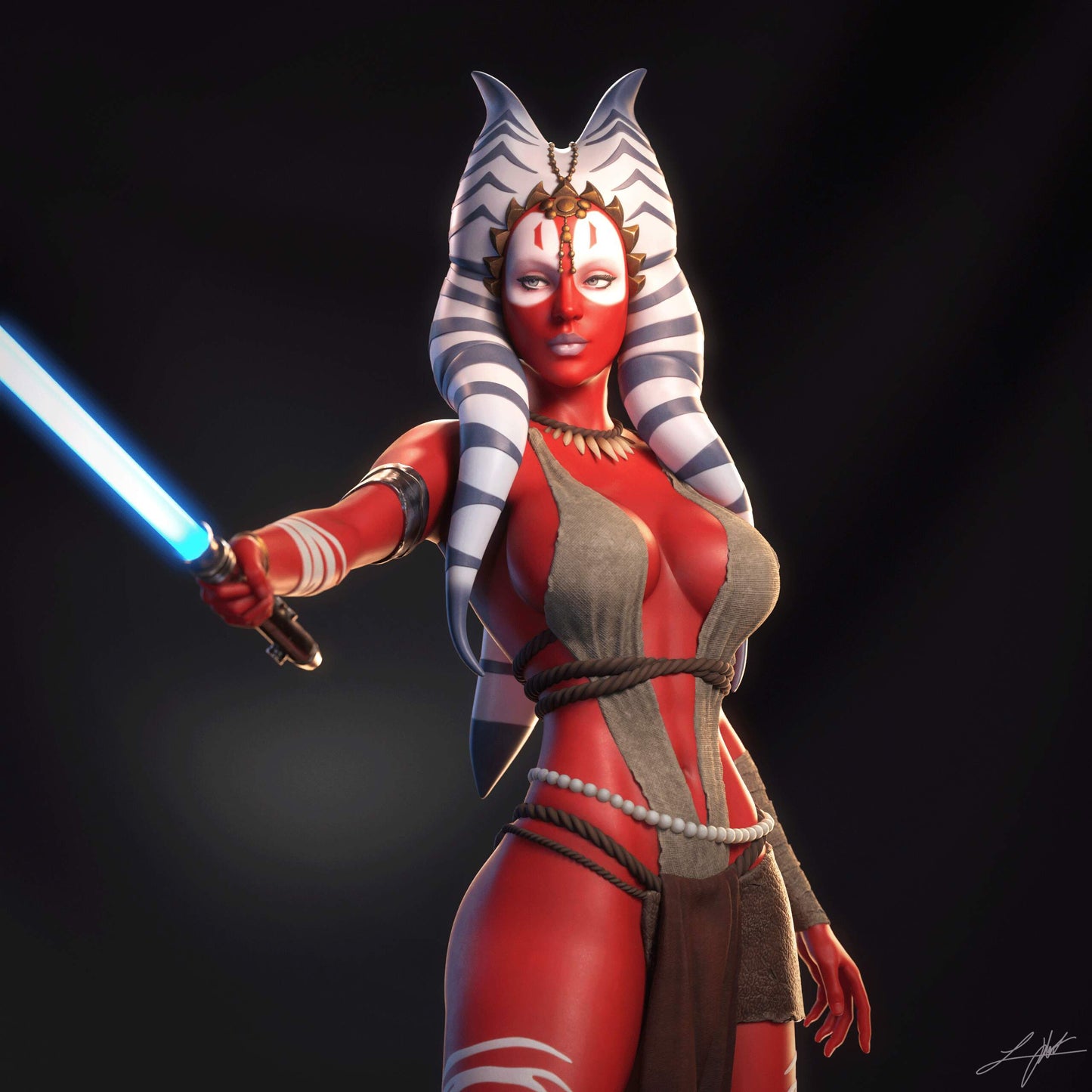 Star Wars - Shaak ti Sculpture