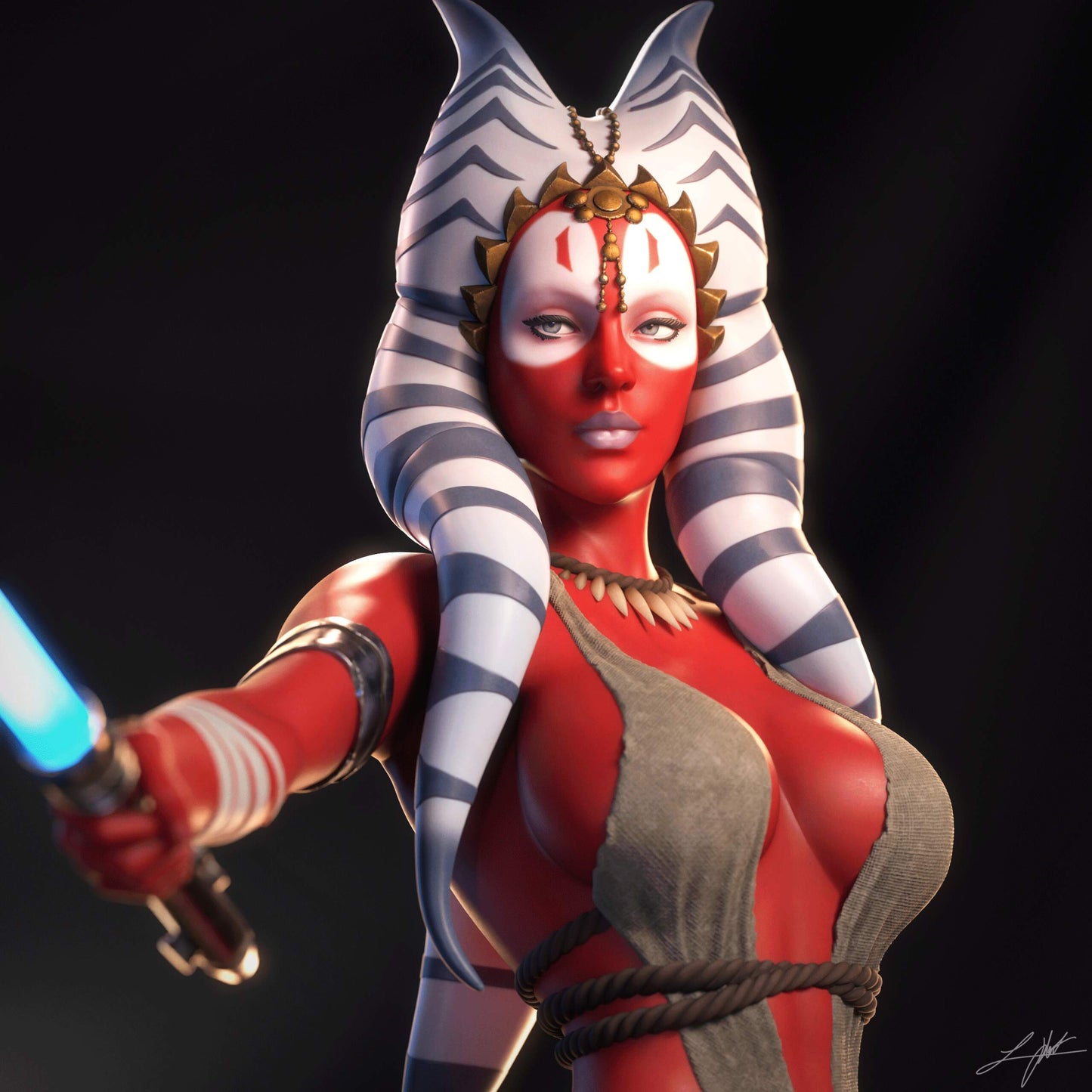 Star Wars - Shaak ti Sculpture