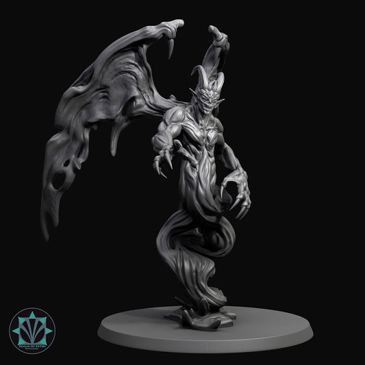 Shadow Demon - Demon - Dungeons and Dragons - by Realm of Paths - Tabletop RPG Miniature - Roleplaying 3D Printed Fantasy Mini