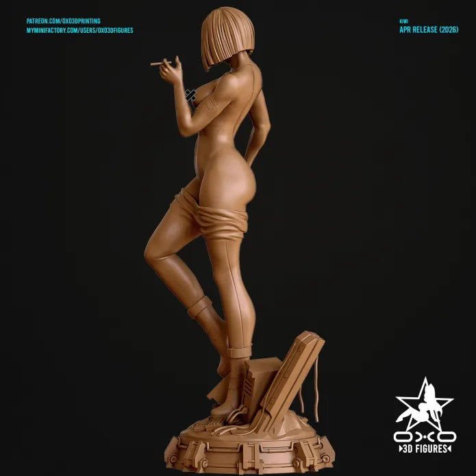 Kiwi NSFW Sculpture (75mm to 500mm) - Unassembled/Unpainted/3D Print