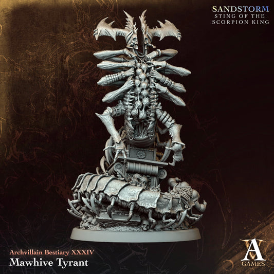 Mawhive Tyrant - Sandstorm - Sting of the Scorpion King - TTRPG - Wargaming - Dungeons and Dragons