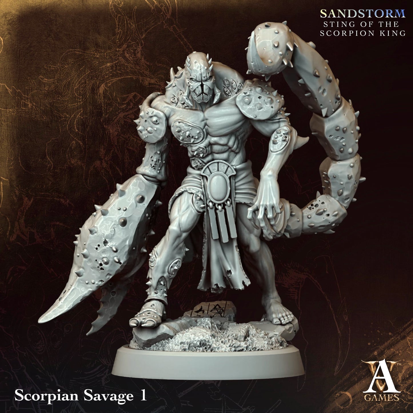 Scorpian Savage (x4) - Sandstorm - Sting of the Scorpion King - TTRPG - Wargaming - Dungeons and Dragons