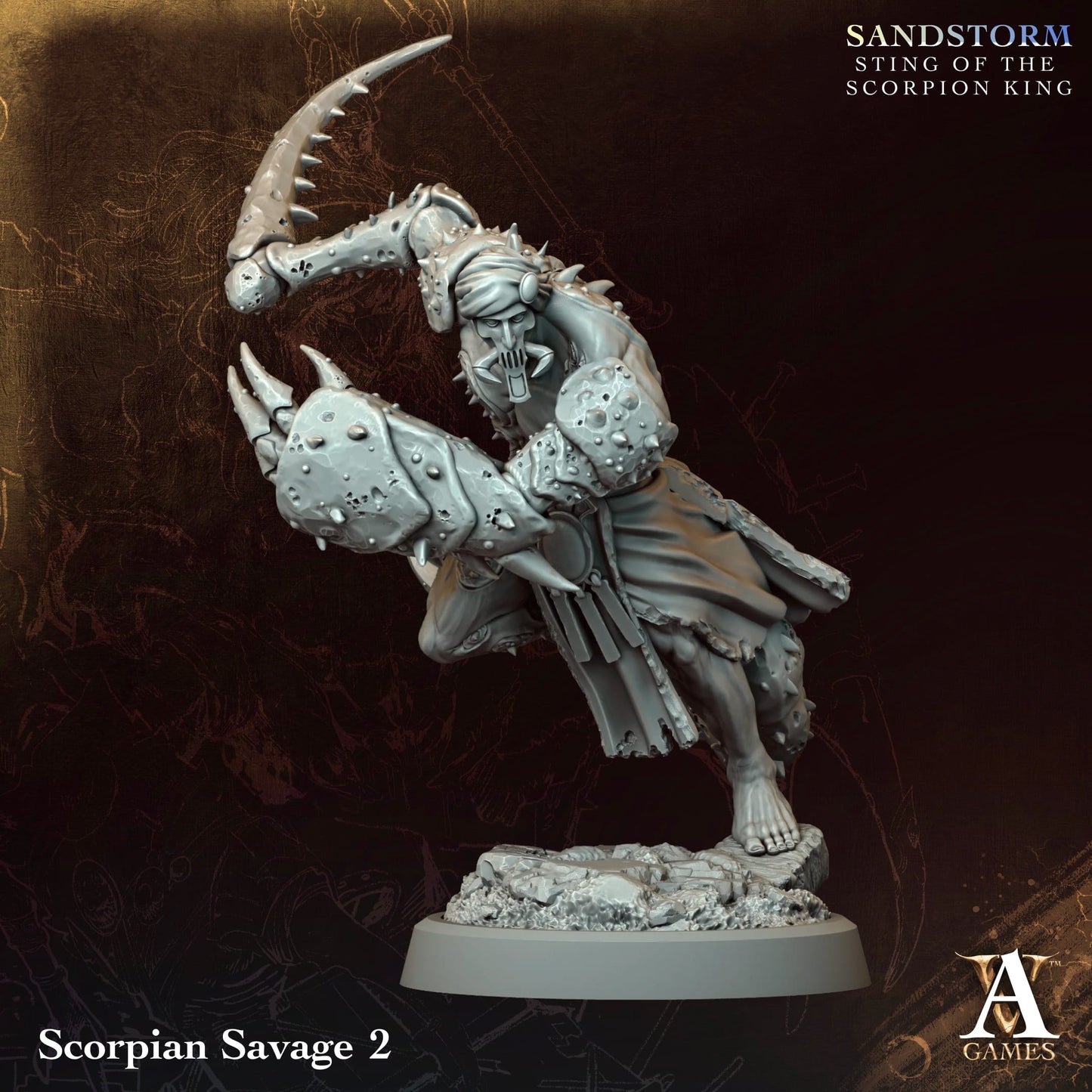 Scorpian Savage (x4) - Sandstorm - Sting of the Scorpion King - TTRPG - Wargaming - Dungeons and Dragons