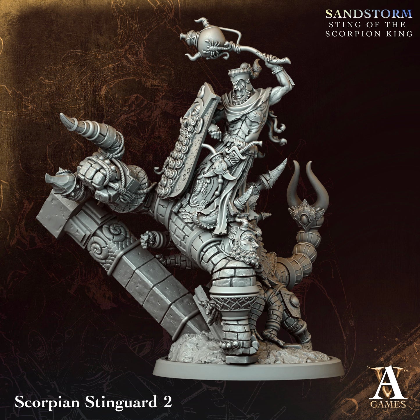 Scorpian Stinguard (x4) - Sandstorm - Sting of the Scorpion King - TTRPG - Wargaming - Dungeons and Dragons