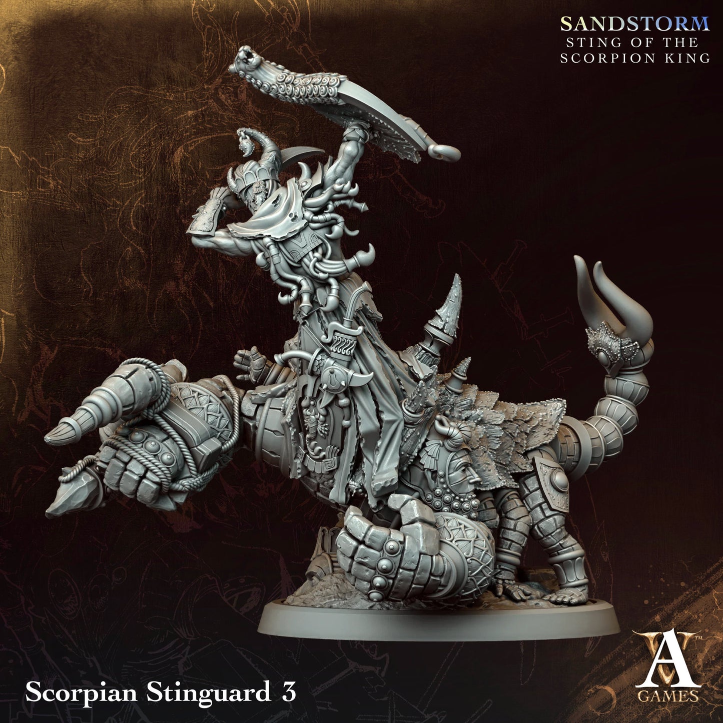 Scorpian Stinguard (x4) - Sandstorm - Sting of the Scorpion King - TTRPG - Wargaming - Dungeons and Dragons