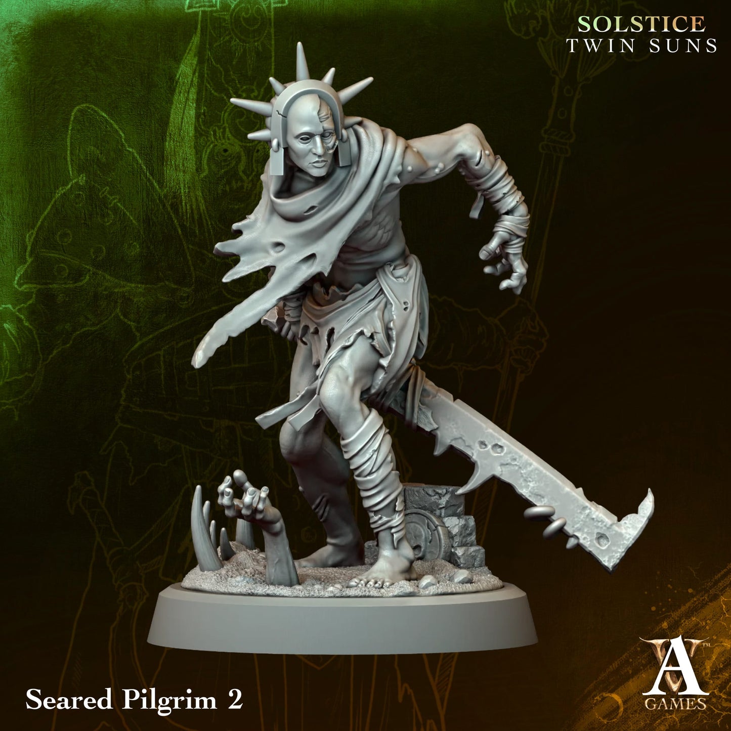 Seared Pilgrim (x4) - Solstice - Twin Suns - TTRPG - Wargaming - Mordheim - Dungeons and Dragons
