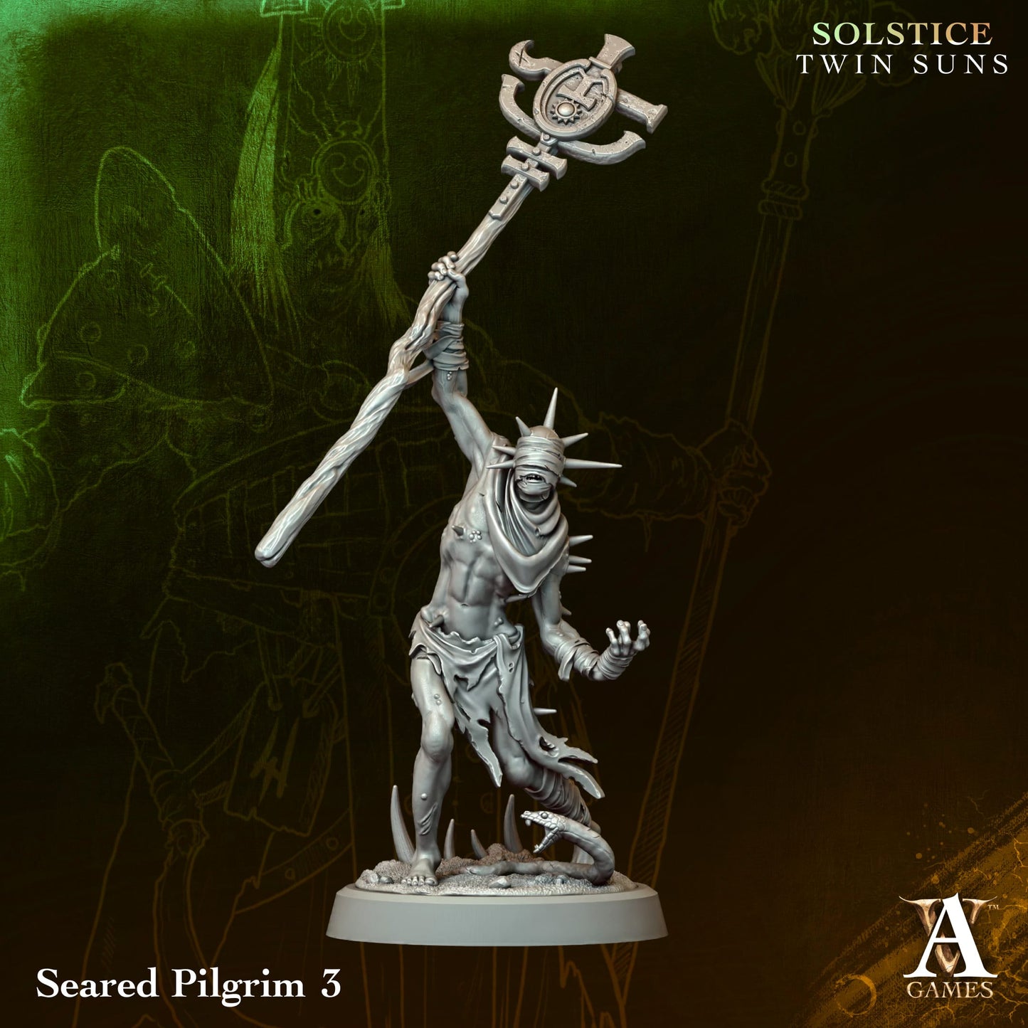 Seared Pilgrim (x4) - Solstice - Twin Suns - TTRPG - Wargaming - Mordheim - Dungeons and Dragons