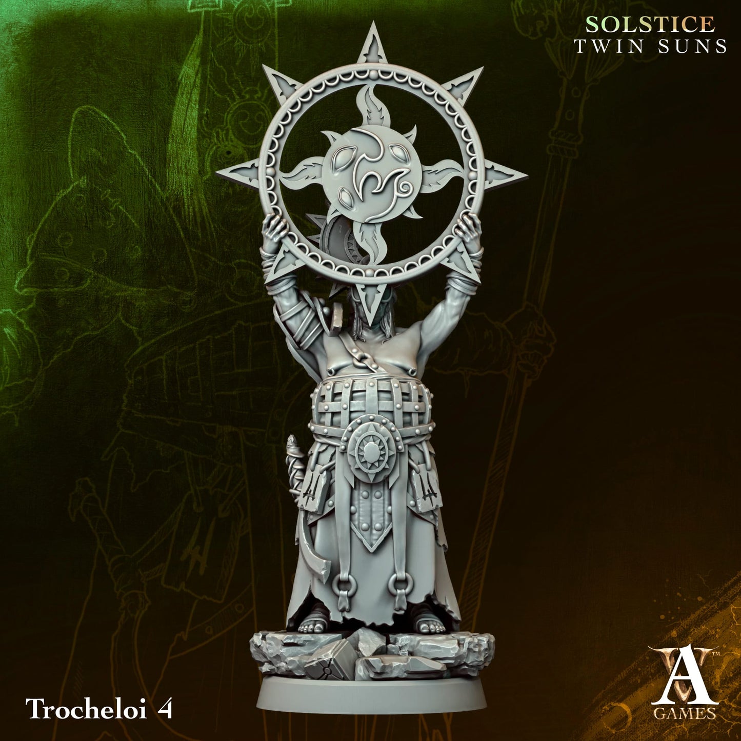 Trocheloi (x4) - Solstice - Twin Suns - TTRPG - Wargaming - Mordheim - Dungeons and Dragons