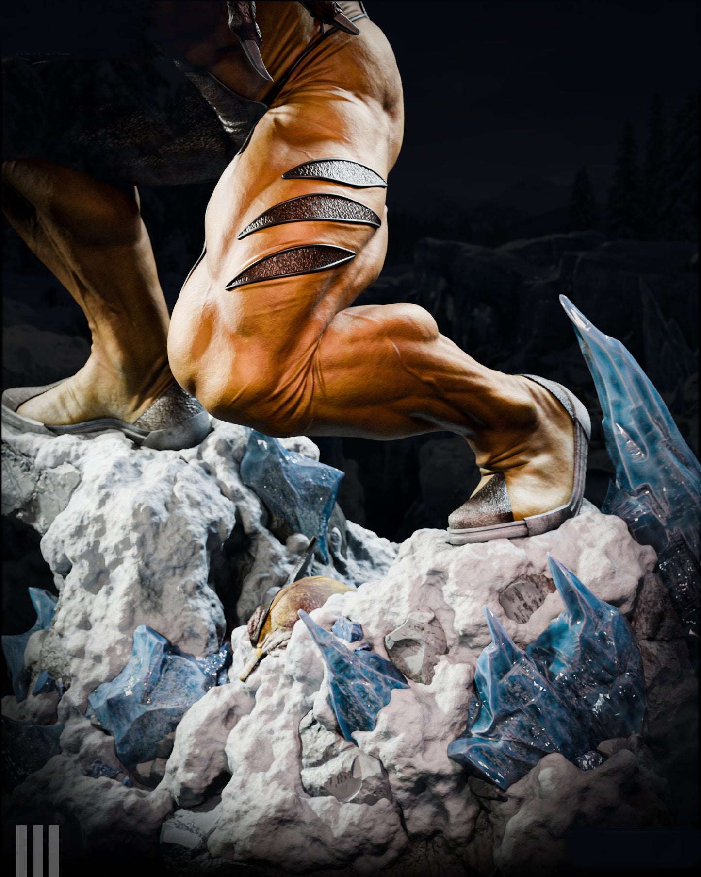 SABRETOOTH Sculpture (75mm to 500mm) - Unassembled/Unpainted/3D Print