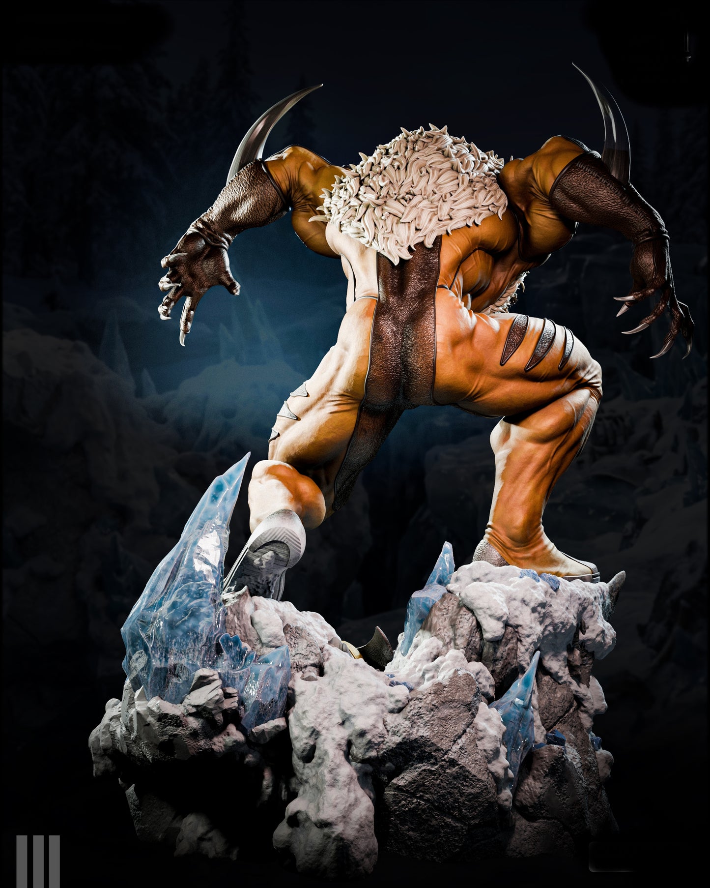 SABRETOOTH Sculpture (75mm to 500mm) - Unassembled/Unpainted/3D Print