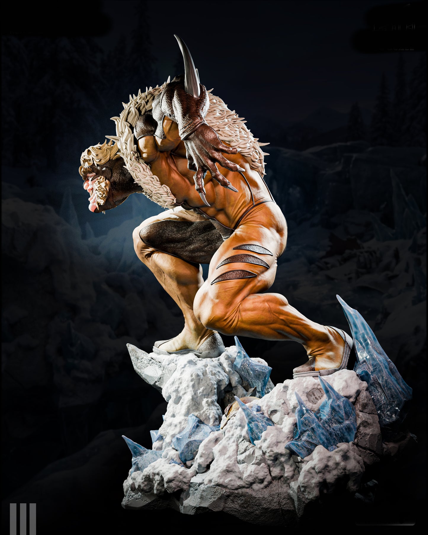 SABRETOOTH Sculpture (75mm to 500mm) - Unassembled/Unpainted/3D Print