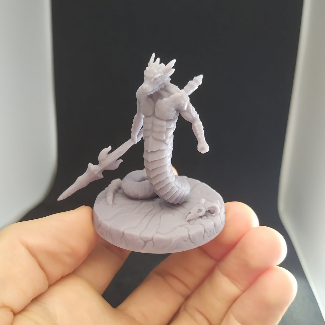 Salamander - by Cursed Forge - Tabletop RPG Miniature - Roleplaying 3D Printed Fantasy Mini