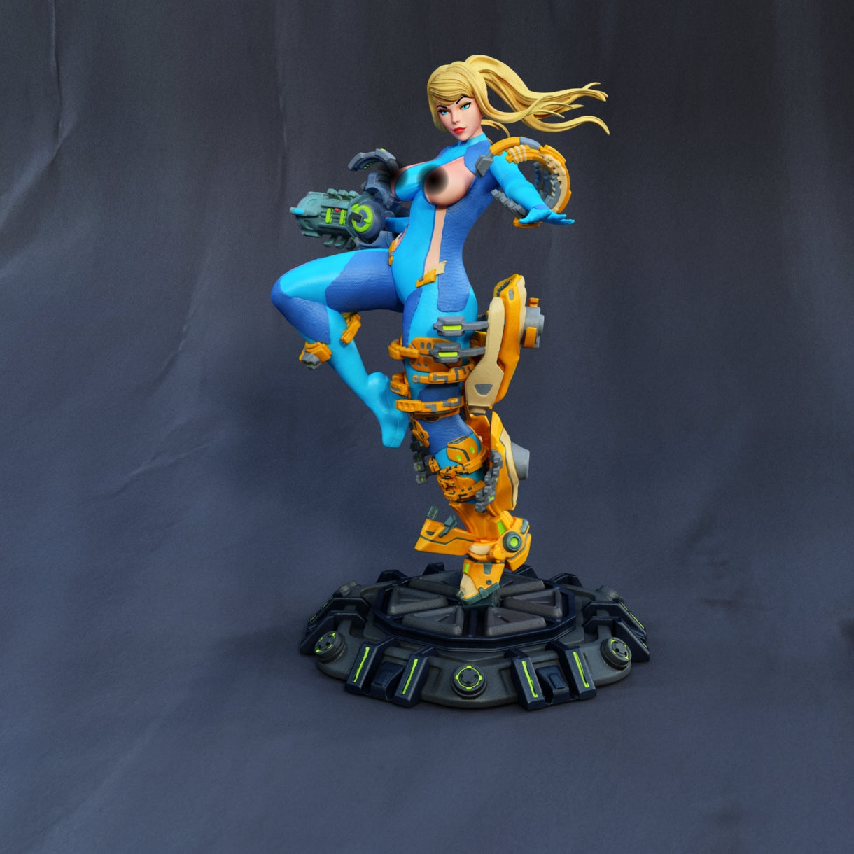 Samus SFW/NSFW Sculpture (75mm to 500mm) - Unassembled/Unpainted/3D Print