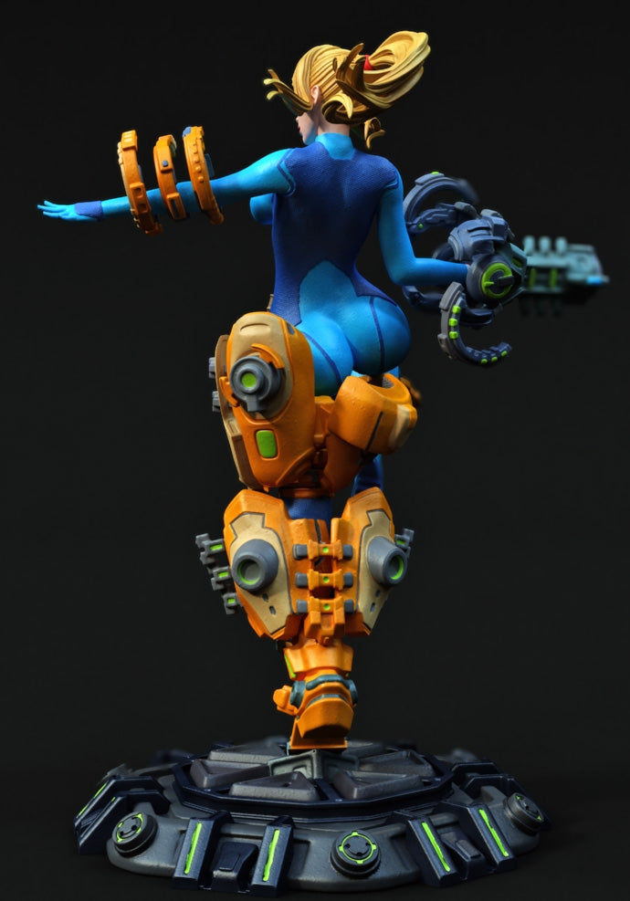 Samus SFW/NSFW Sculpture (75mm to 500mm) - Unassembled/Unpainted/3D Print